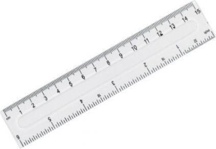Grand 15 cm plastic ruler GR-801