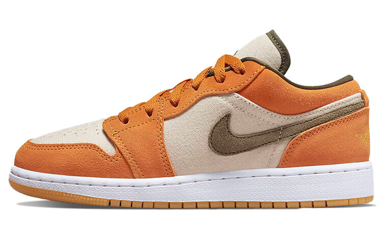 Jordan Air Jordan 1 Low 低帮 复古篮球鞋 GS 米橙色 / Кроссовки Jordan Air Jordan 1 Low GS DJ0342-102