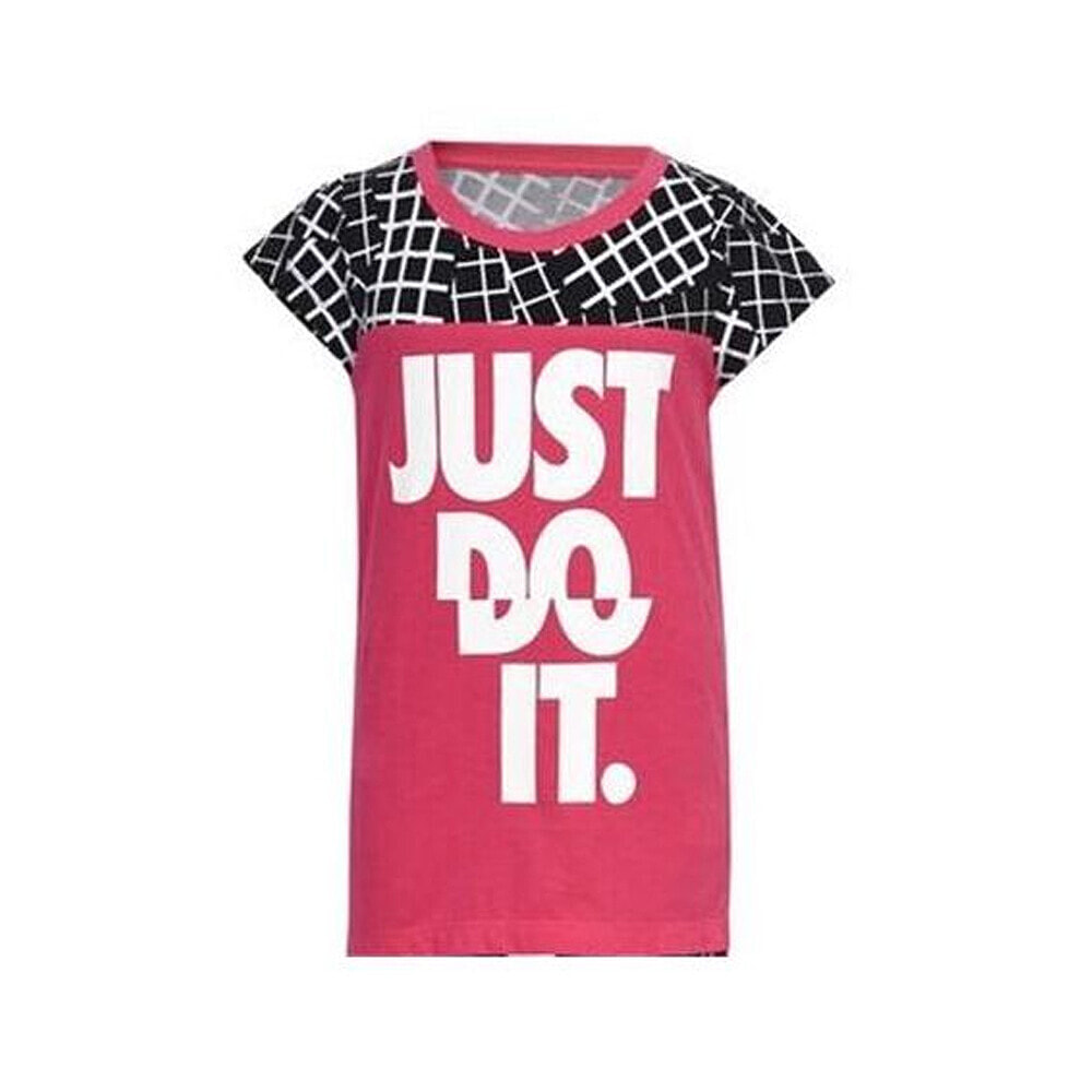 Child's Short Sleeve T-Shirt Nike 848-A72 Pink