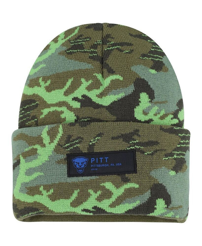 Nike men's Camo Pitt Panthers Veterans Day Cuffed Knit Hat