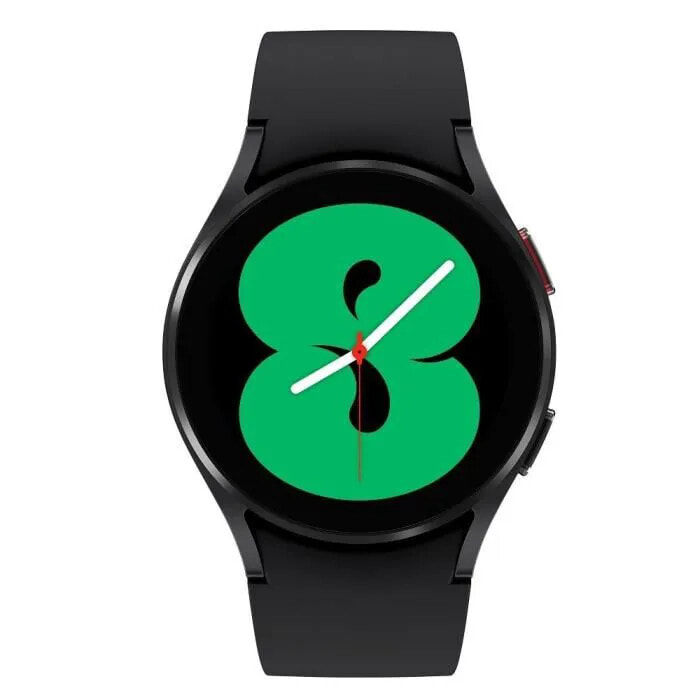 Умные часы с черным силиконовым ремешком SAMSUNG Galaxy Watch4 40mm Bluetooth Schwarz