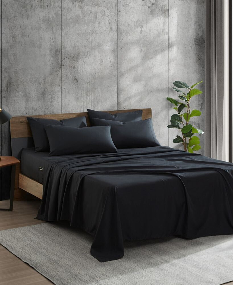 Kenneth Cole New York solution Solid Microfiber 6 Piece Sheet Set, Full