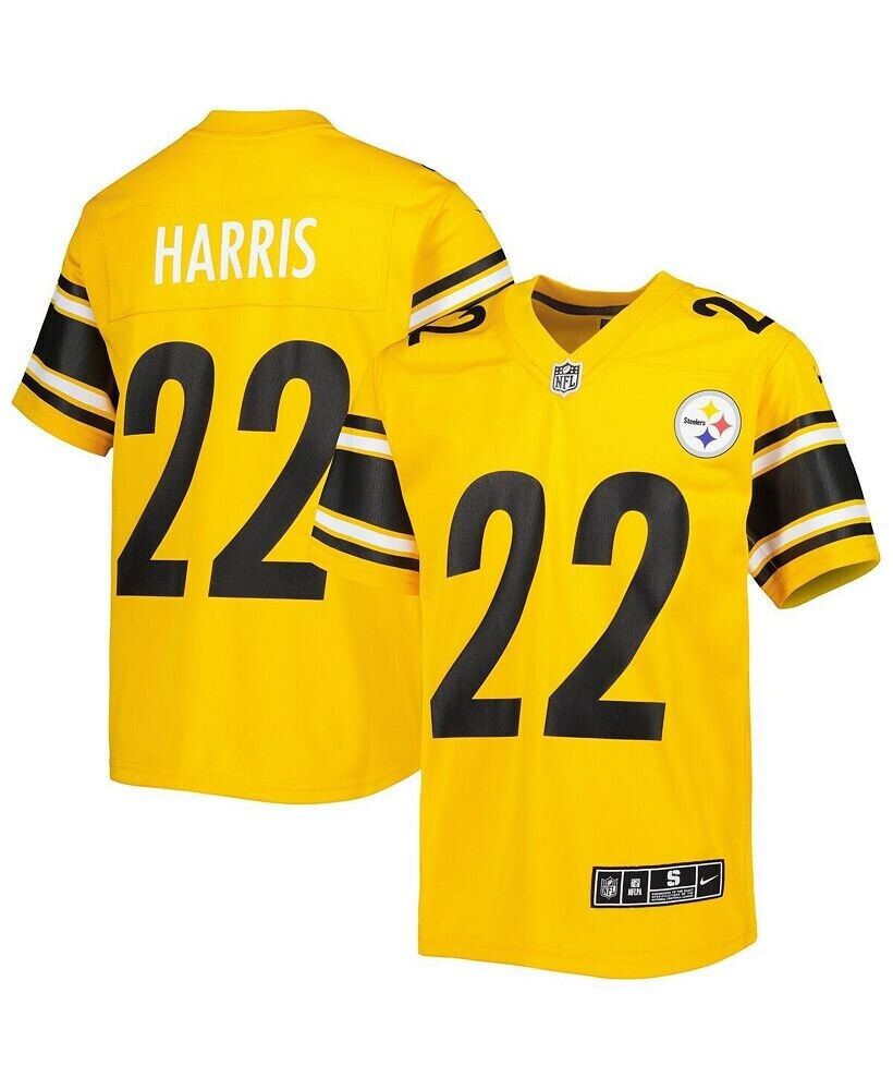 Youth Boys Najee Harris Gold Pittsburgh Steelers Inverted Game Jersey