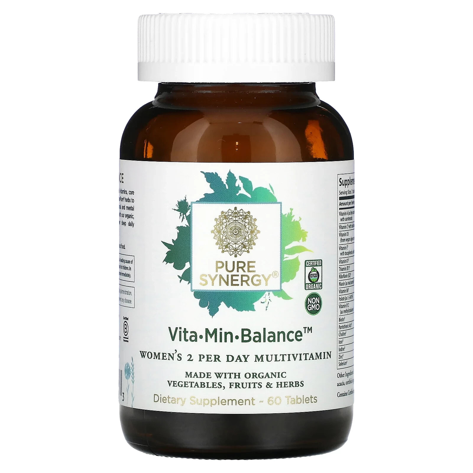 Vita-Min-Balance, Women's 2 Per Day Multivitamin, 60 Tablets