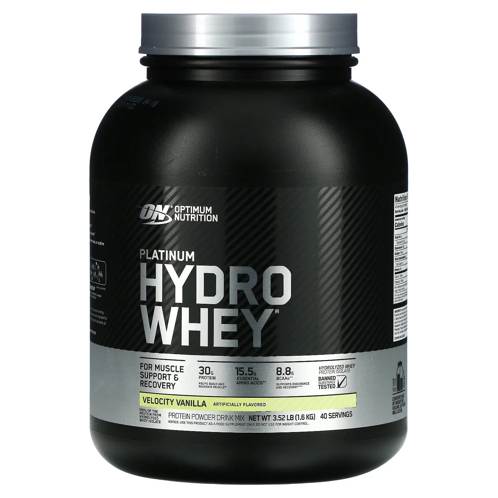 Platinum Hydro Whey, Turbo Chocolate, 3.61 lb (1.64 kg)