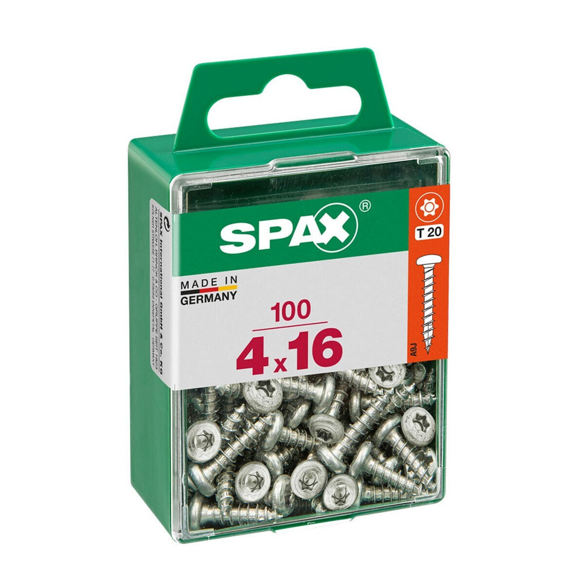 Box of screws SPAX Wirox Wood Round headed nozzle 100 Pieces (4 x 16 mm)