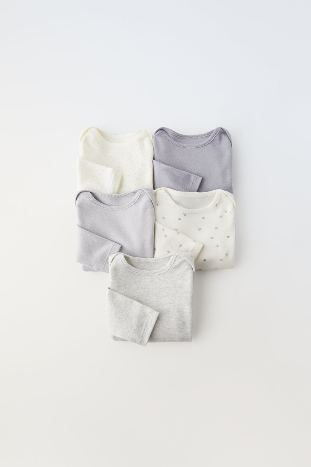 Pack of five branch bodysuits