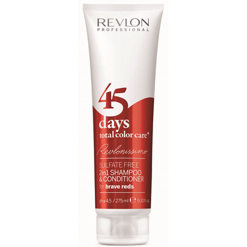 Revlon 45 Days Brave Reds Shampoo & Conditioner Шампунь и кондиционер для ярких красных оттенков 275 мл