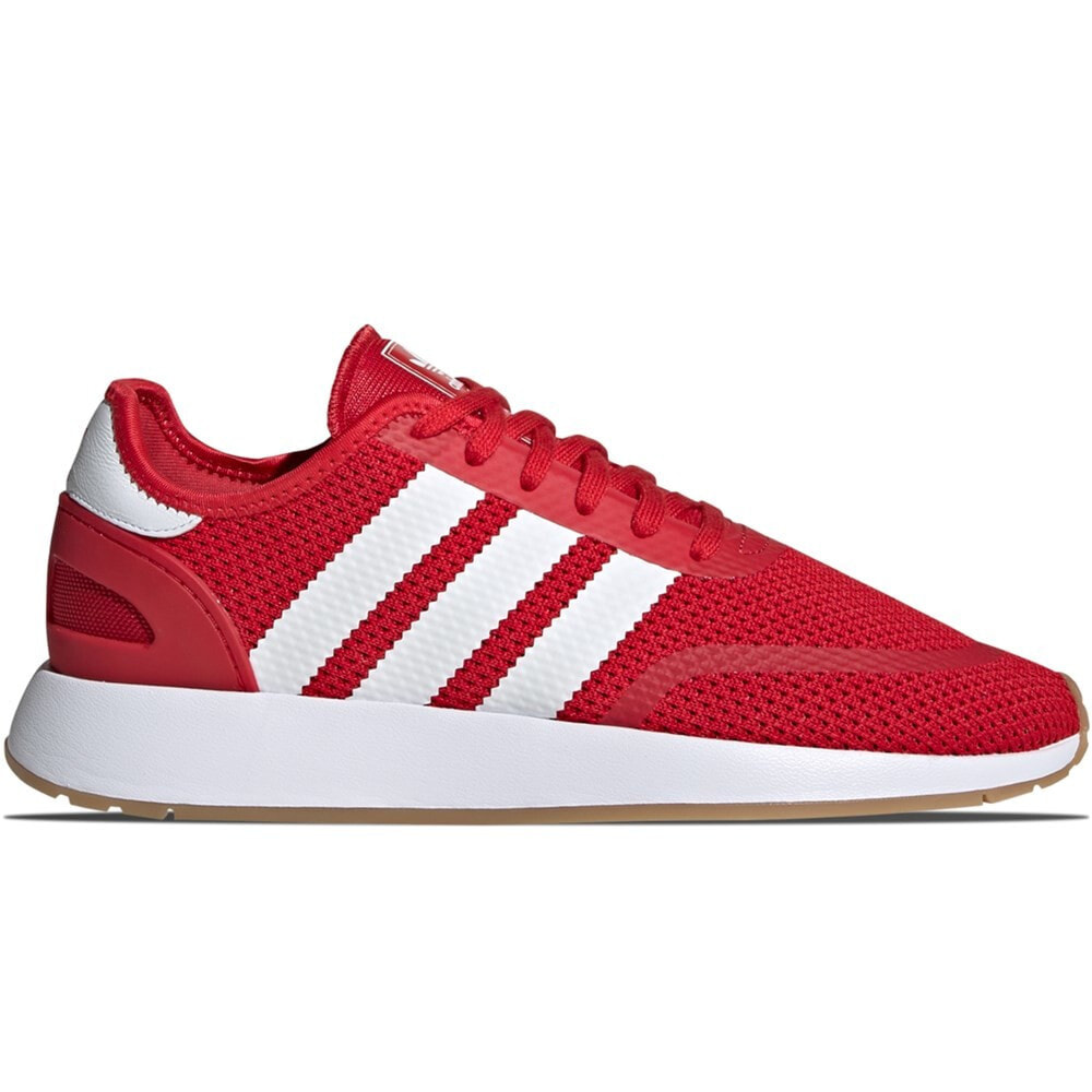 Мужские кроссовки спортивные для бега красные текстильные низкие с белой подошвой Adidas N5923