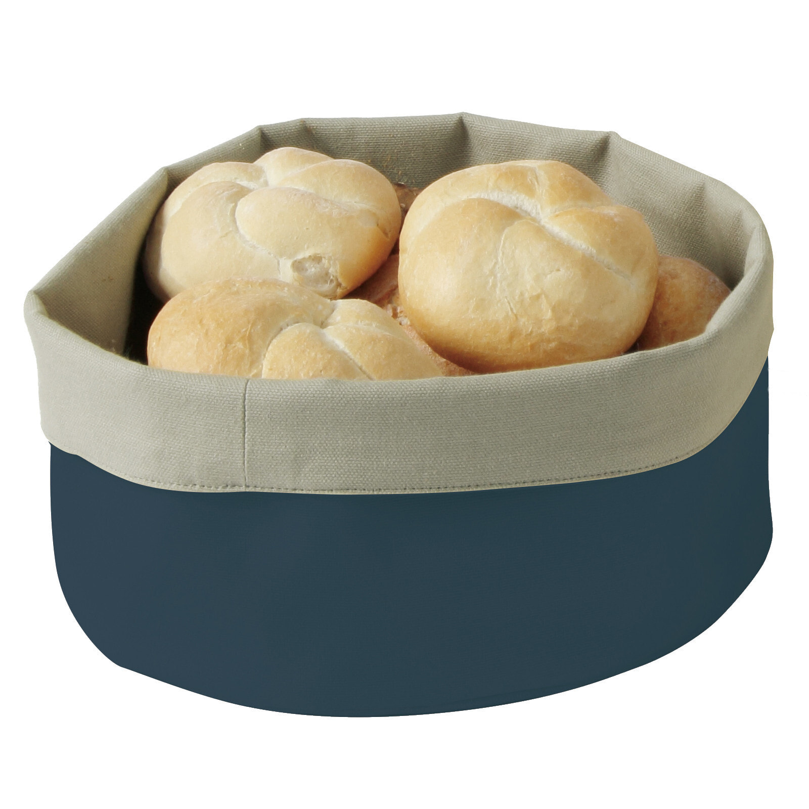 Basket bag for bread, round dia. 25cm dark blue - Hendi 429051
