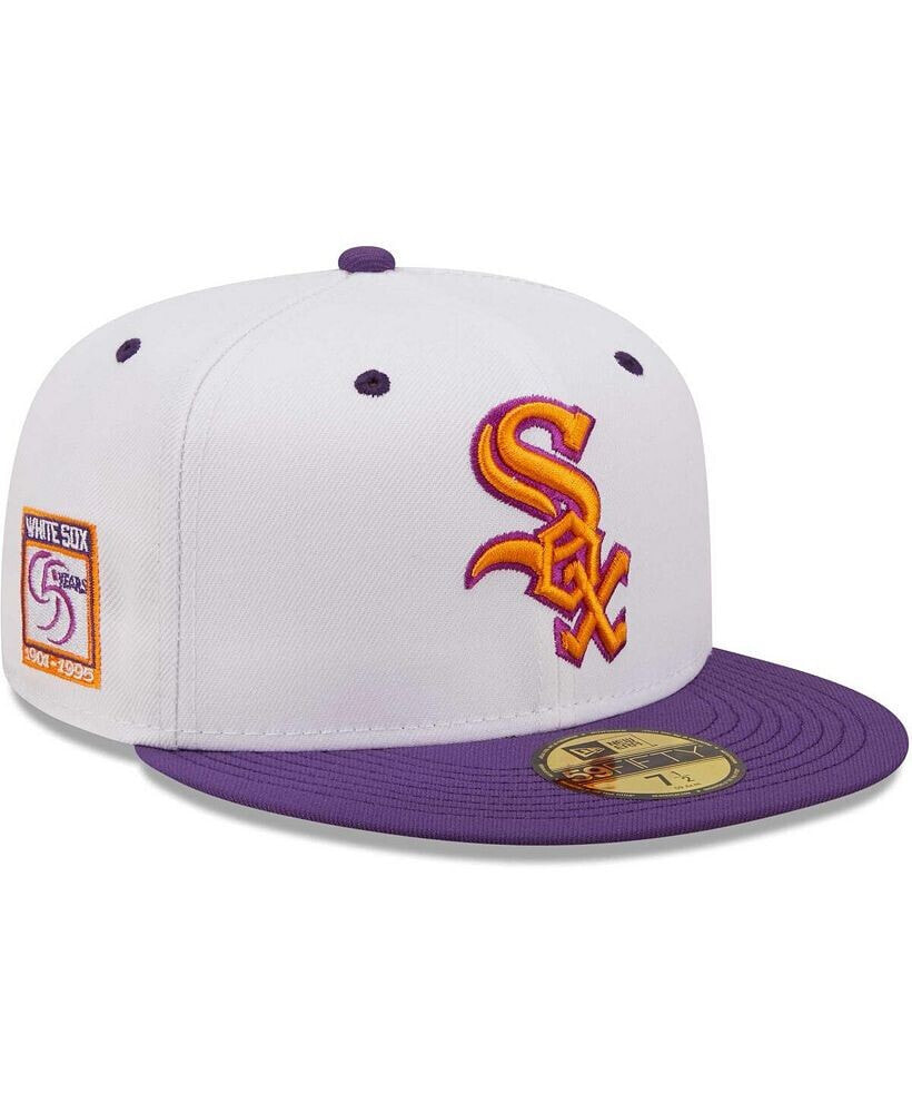 Men's White, Purple Chicago White Sox 95th Anniversary Grape Lolli 59FIFTY Fitted Hat