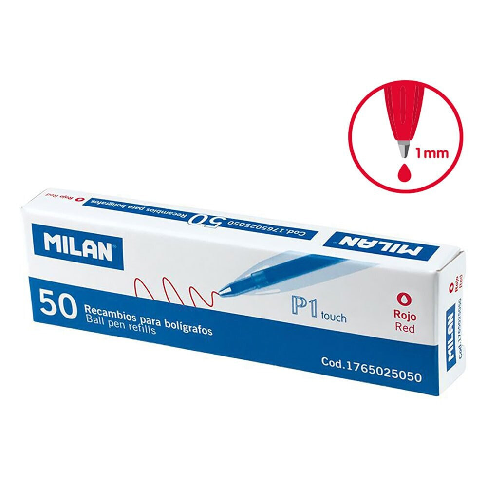 MILAN Box 50 Red P1 Touch Refills