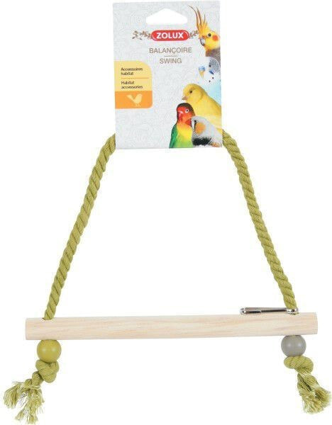 Zolux ZOLUX Swing with a wooden perch, on a string, various colors