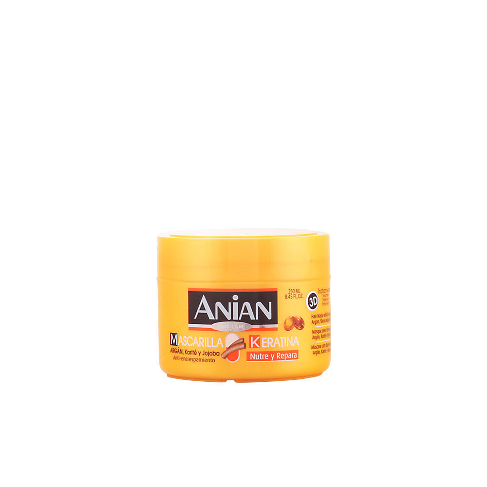 Anian Keratin Repair & Protect Hair Mask Кератиновая восстанавливающая маска для волос с маслами аргана, карите и жожоба 250 мл