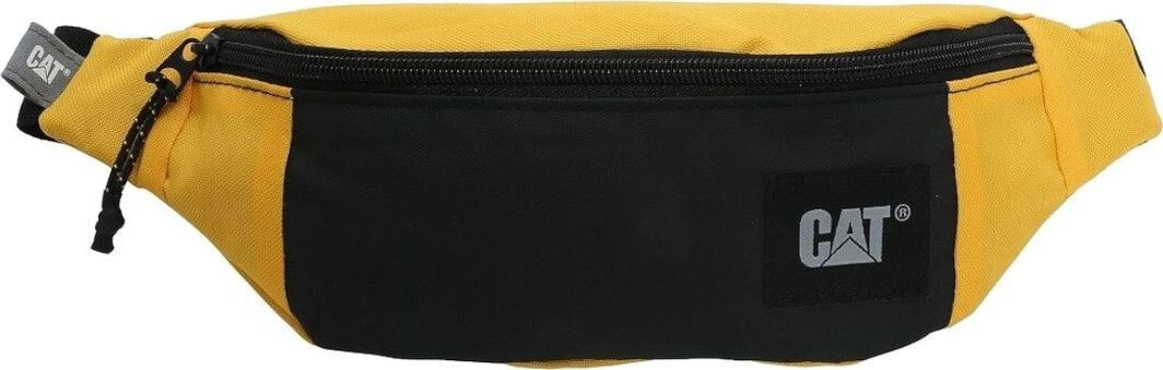 Мужская сумка поясная черная желтая Caterpillar Phoenix Waist Bag 83827-12