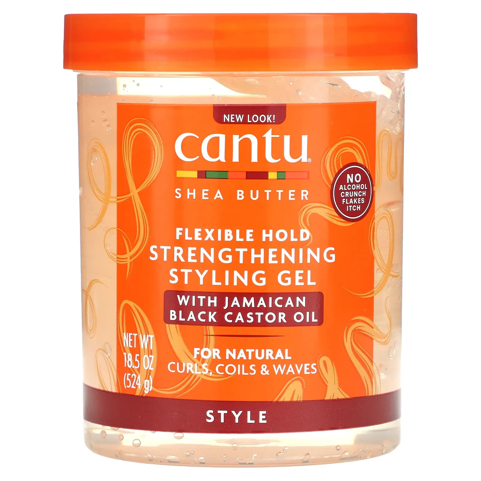 Cantu, Масло ши, гель для укладки гибкой фиксации, 524 г (18,5 унции)