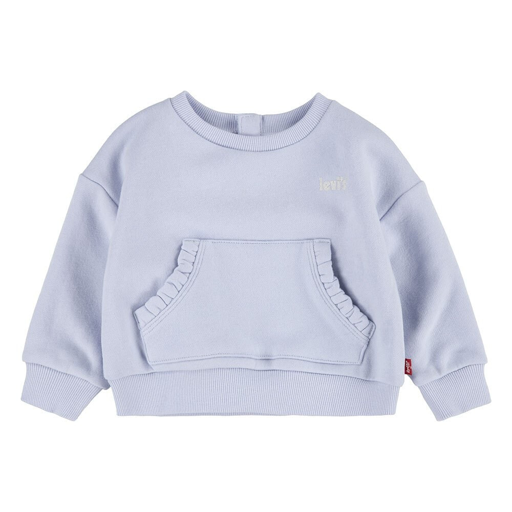 LEVI´S ® KIDS Kangaroo Pocket Ruffle Crew Sweatshirt