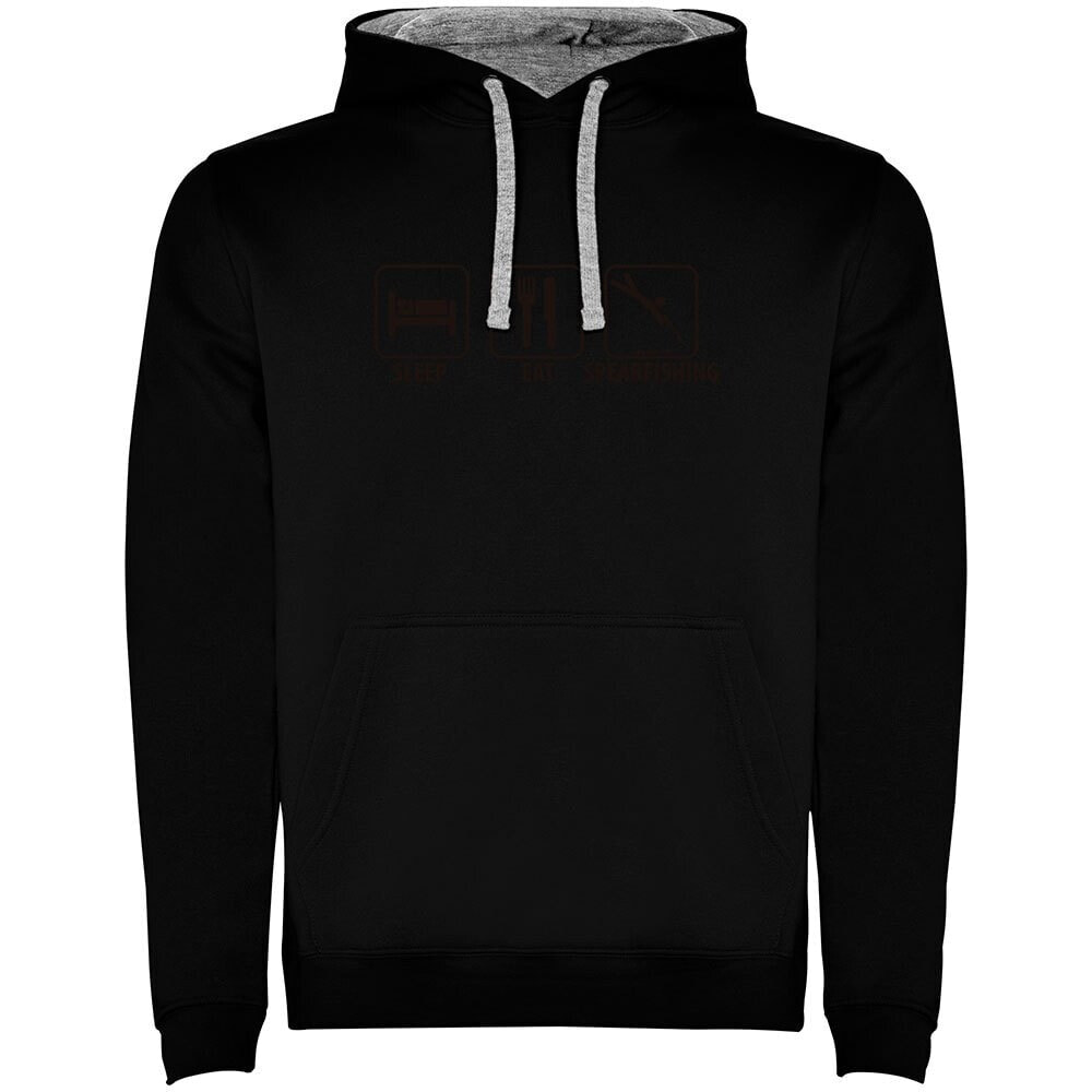 KRUSKIS Sleep eat And Sperfishing Two-Colour Hoodie