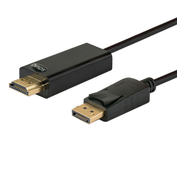 Savio CL-56 кабельный разъем/переходник DP HDMI A Черный