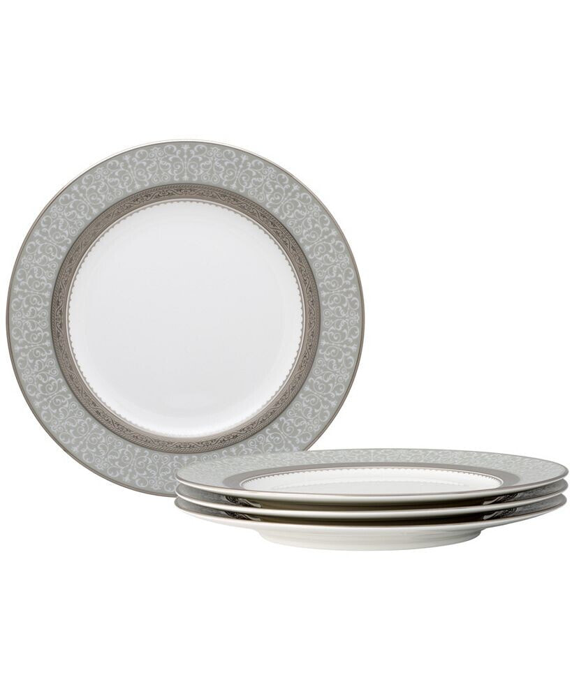Noritake odessa Platinum Set of 4 Accent Plates, Service For 4