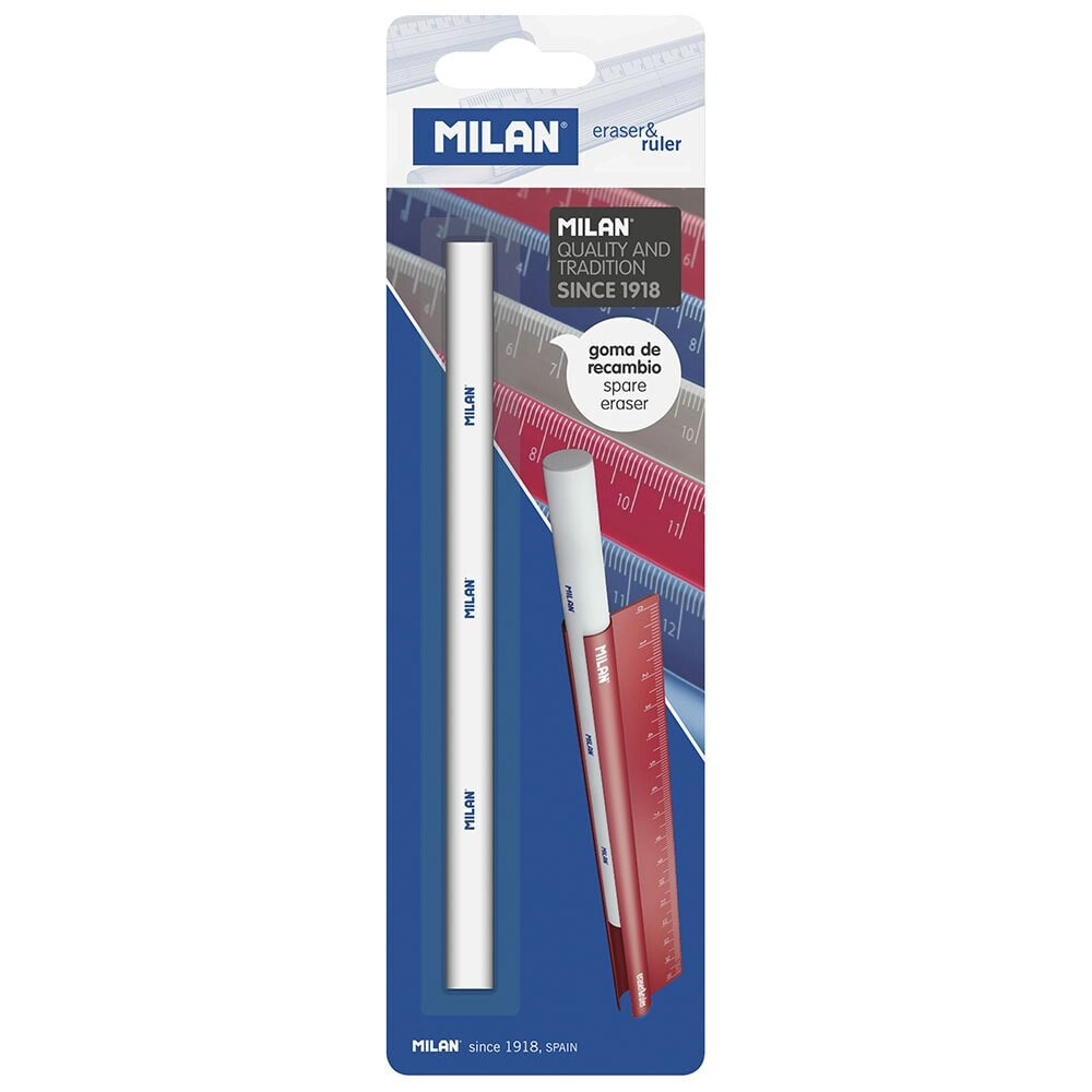 MILAN Blister Pack Replacement Eraser For Metal Eraser&Ruler