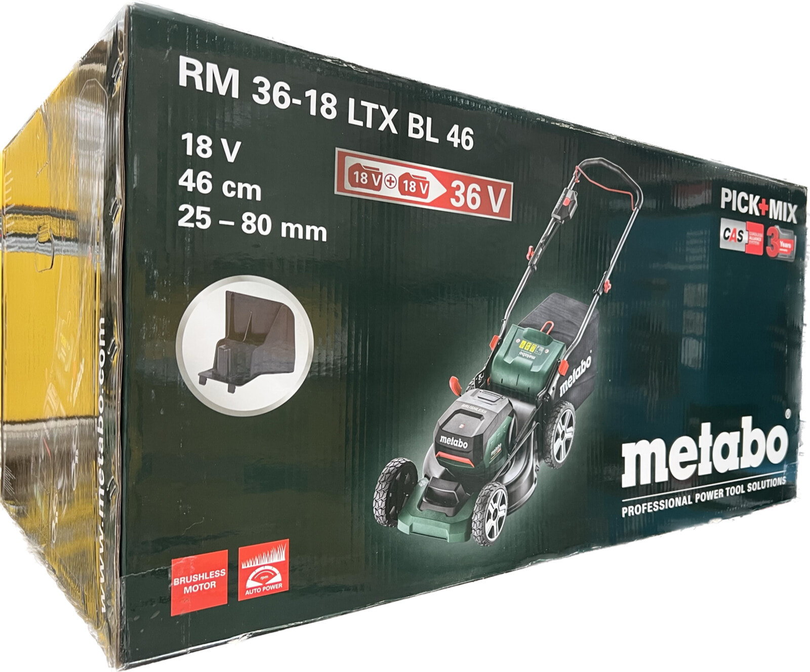 Metabo RM 36-18 LTX BL 46 18V Akku-Rasenmäher Solo 601606850