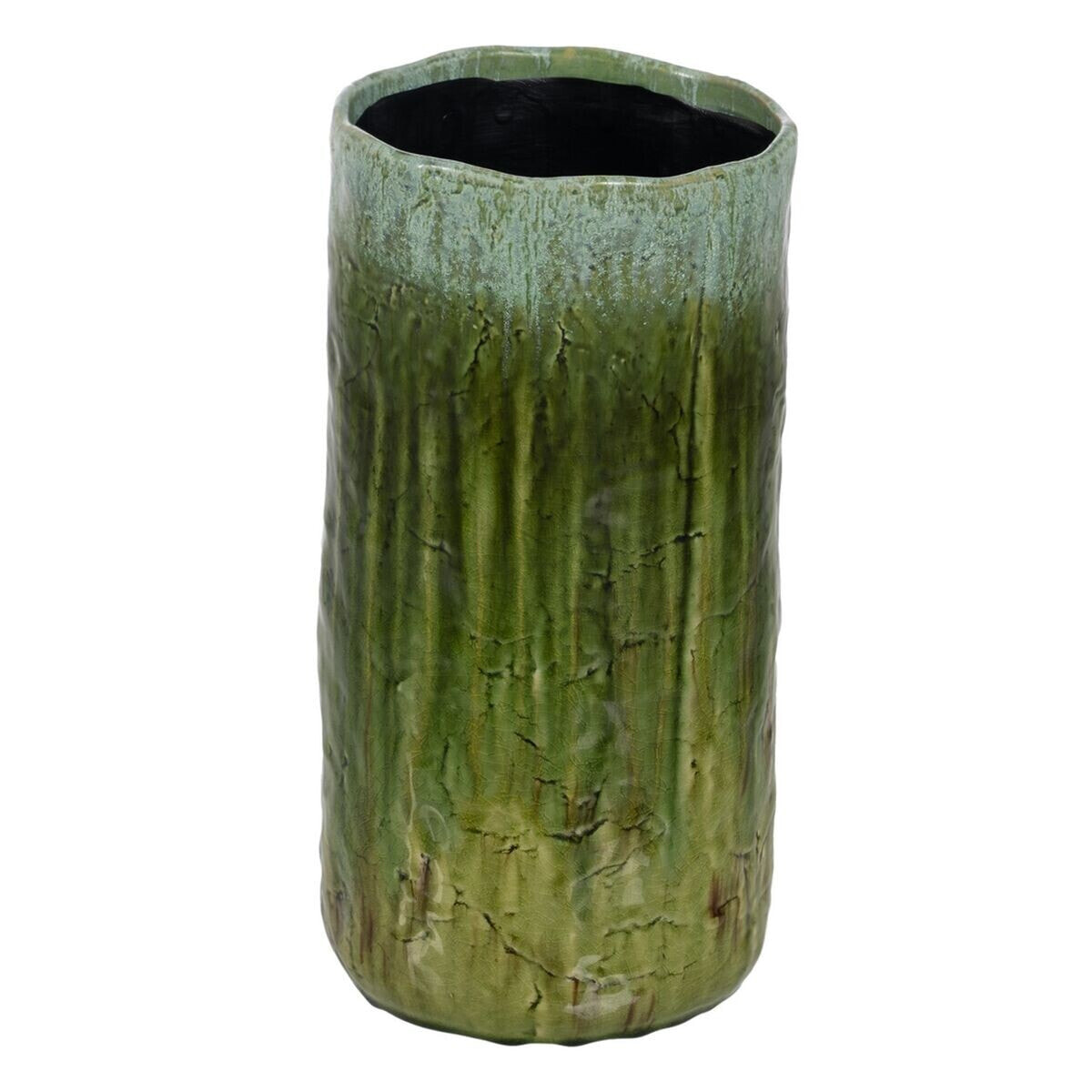 Vase Green Ceramic 21 x 21 x 41 cm