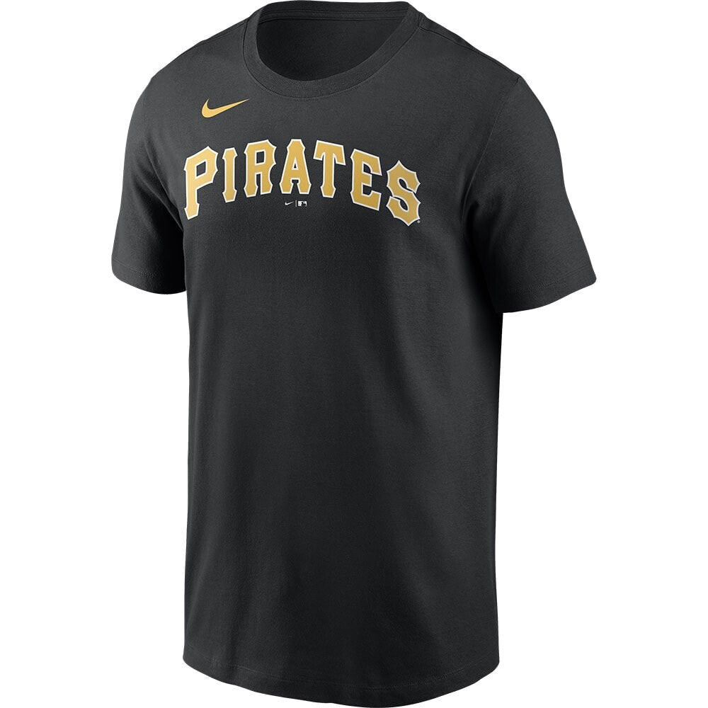NIKE MLB Pittsburgh Pirates Wordmark Short Sleeve Crew Neck T-Shirt