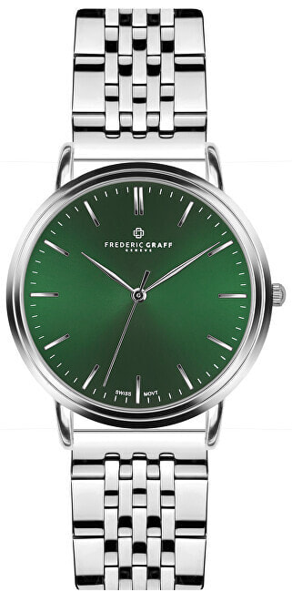 Мужские наручные часы с серебряным браслетом Frederic Graff Silver Grunhorn Steel FBJ-4620