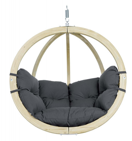 Amazonas AZ-2030808 - Hanging egg chair - With stand - Indoor/outdoor - Black - Polyester - 1210 mm