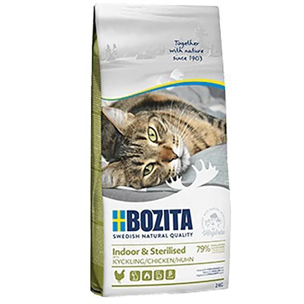 BOZITA Indoor & sterilised chicken cat food 2kg