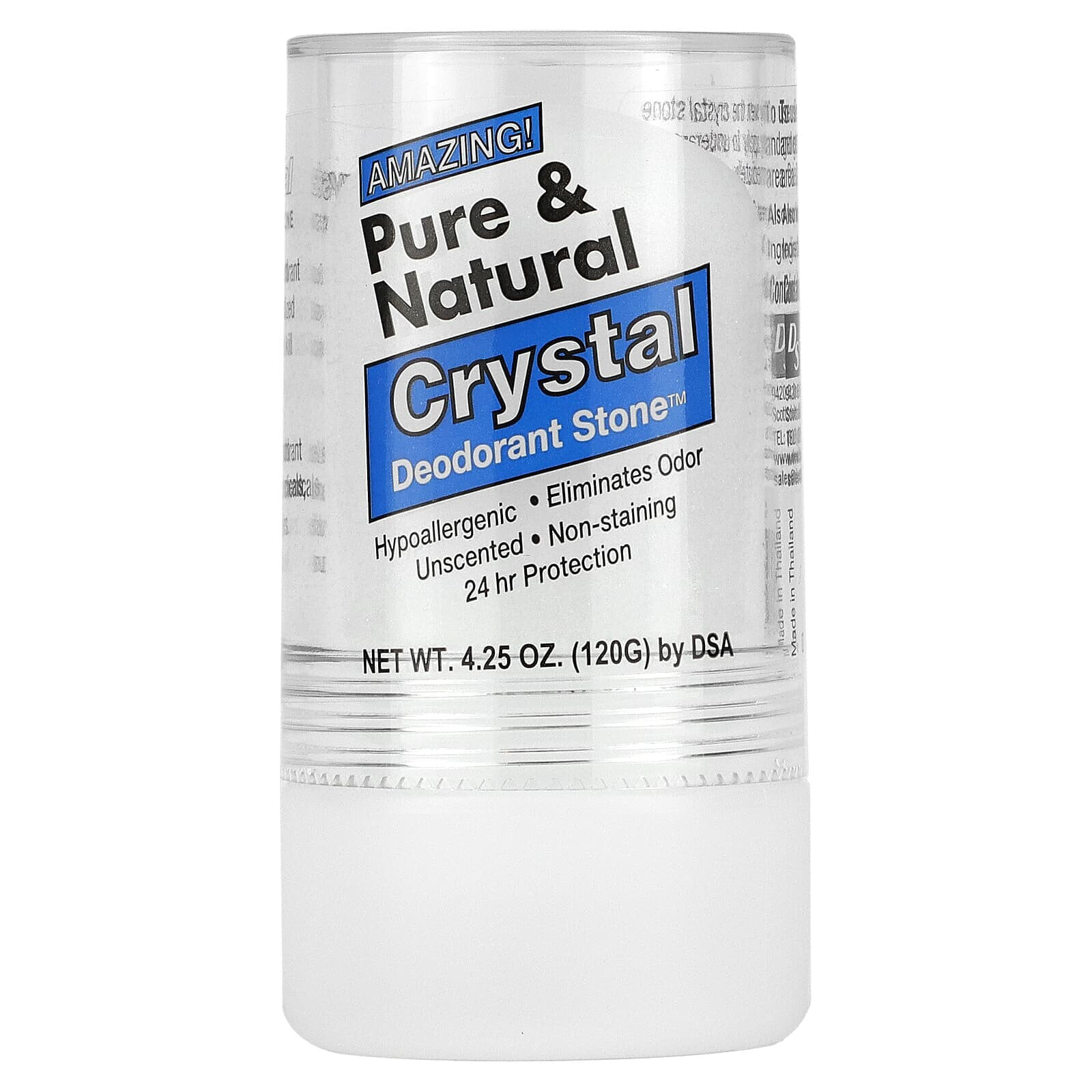 Pure & Natural, Crystal Deodorant Stone, 4.25 oz (120 g)