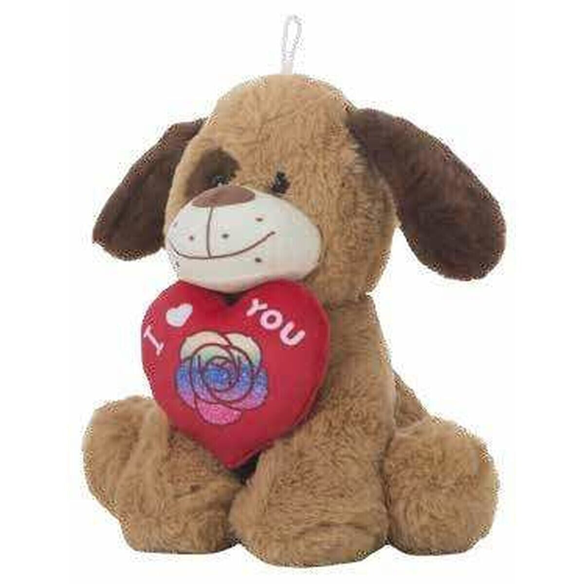 Fluffy toy Amour Heart Dog 25cm