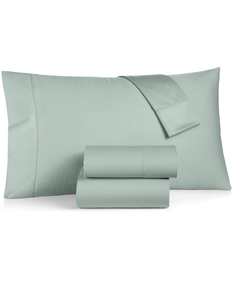Charter Club solid 550 Thread Count 100% Cotton 4-Pc. Sheet Set, California King, Created for Macy's