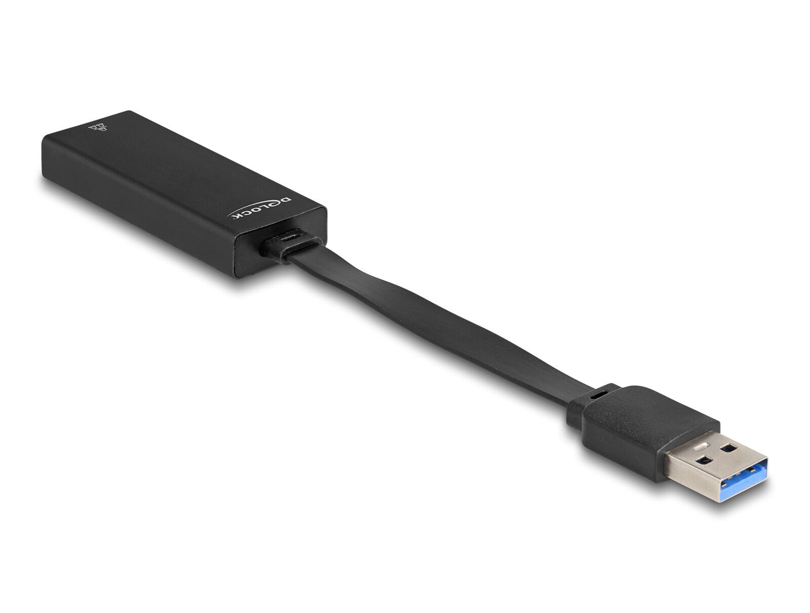 66245 - USB Type-A - RJ-45 - 0.09 m - Black