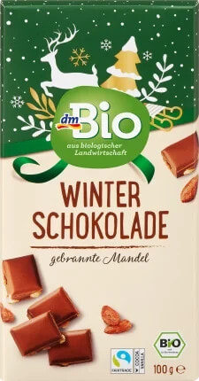 Winter Schokolade, gebrannte Mandel, 100 g