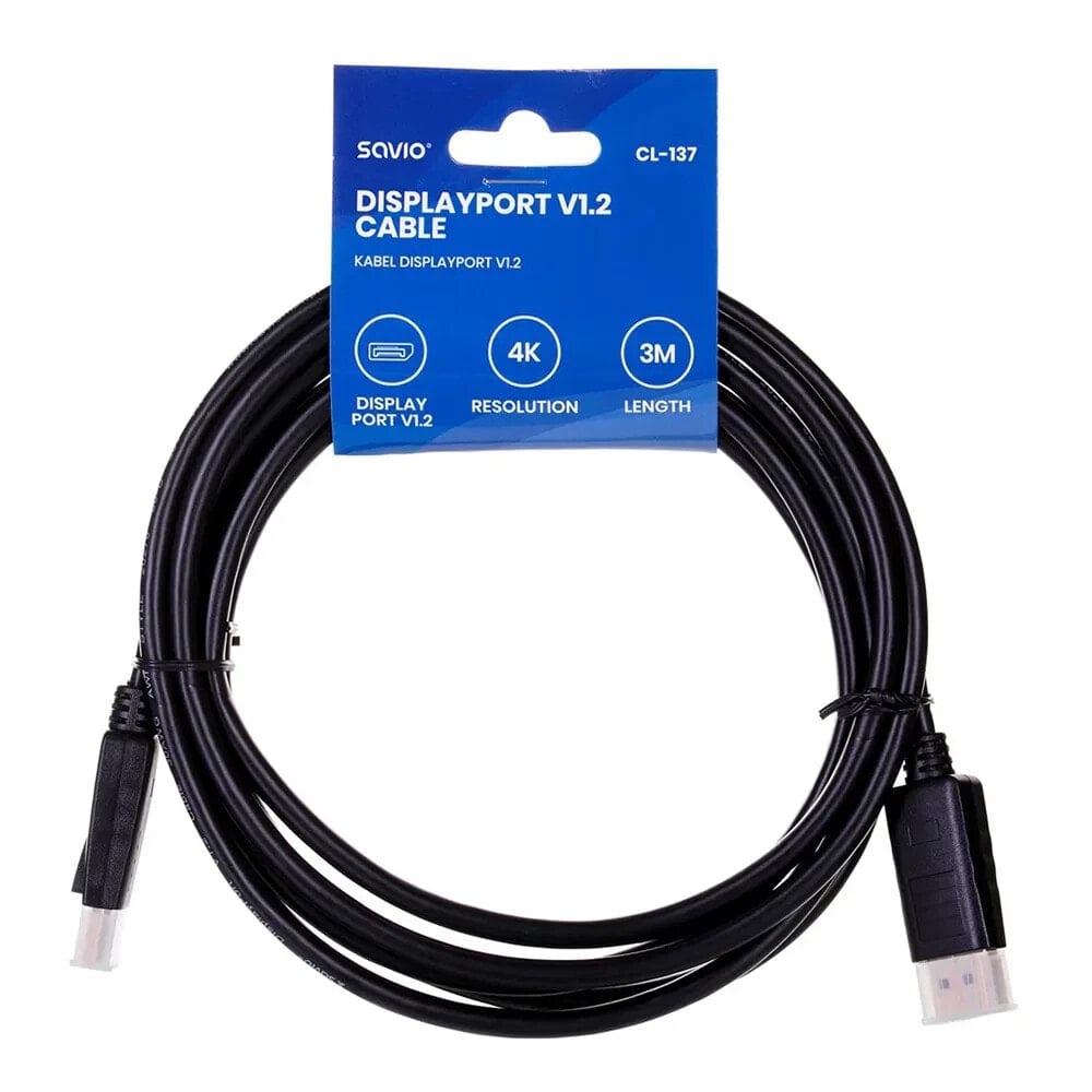 SAVIO CL-137 3 m DisplayPort cable