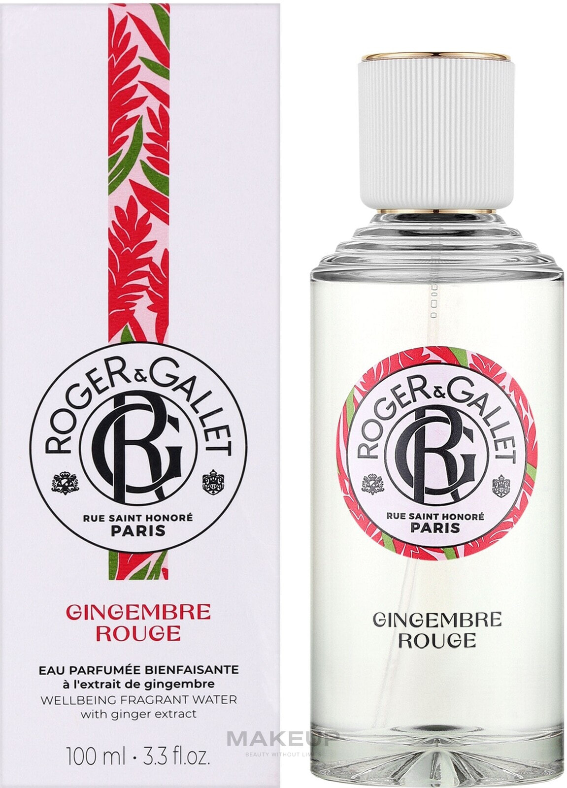 Roger&Gallet Gingembre Rouge Wellbeing Fragrant Water - Aromatisches Wasser