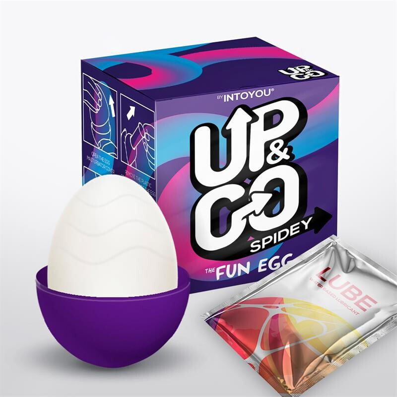 Мастурбатор UP&GO Spidey Masturbator Egg Elastic Silicone Purple