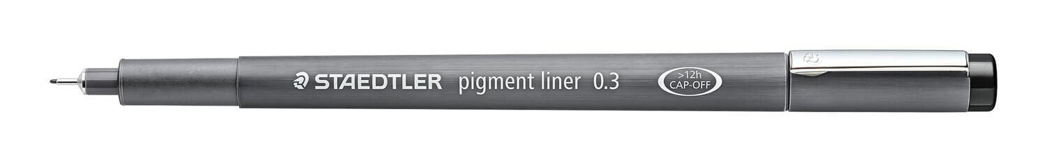 Staedtler Pigment Liner 308 капиллярная ручка Черный Fine 1 шт 308 03-9