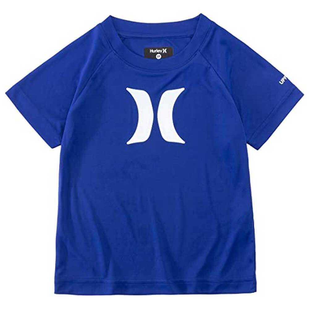 HURLEY Ombre Icon UPF Girl Short Sleeve Rashguard