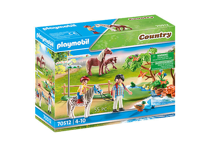 Игровой набор Playmobil Country 70512 Веселая прогулка с пони