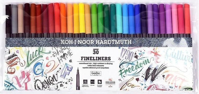 Koh I Noor 30 colors fineliners