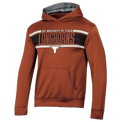 NCAA Texas Longhorns Boys' Poly Hooded Sweatshirt - M