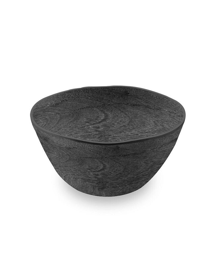 Faux Real Blackened Wood Cereal Bowl, 6
