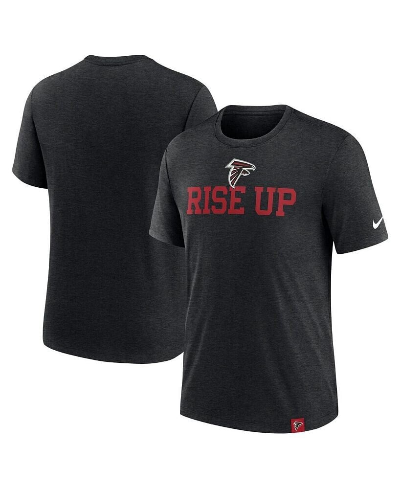 Nike men's Heather Black Atlanta Falcons Blitz Tri-Blend T-Shirt