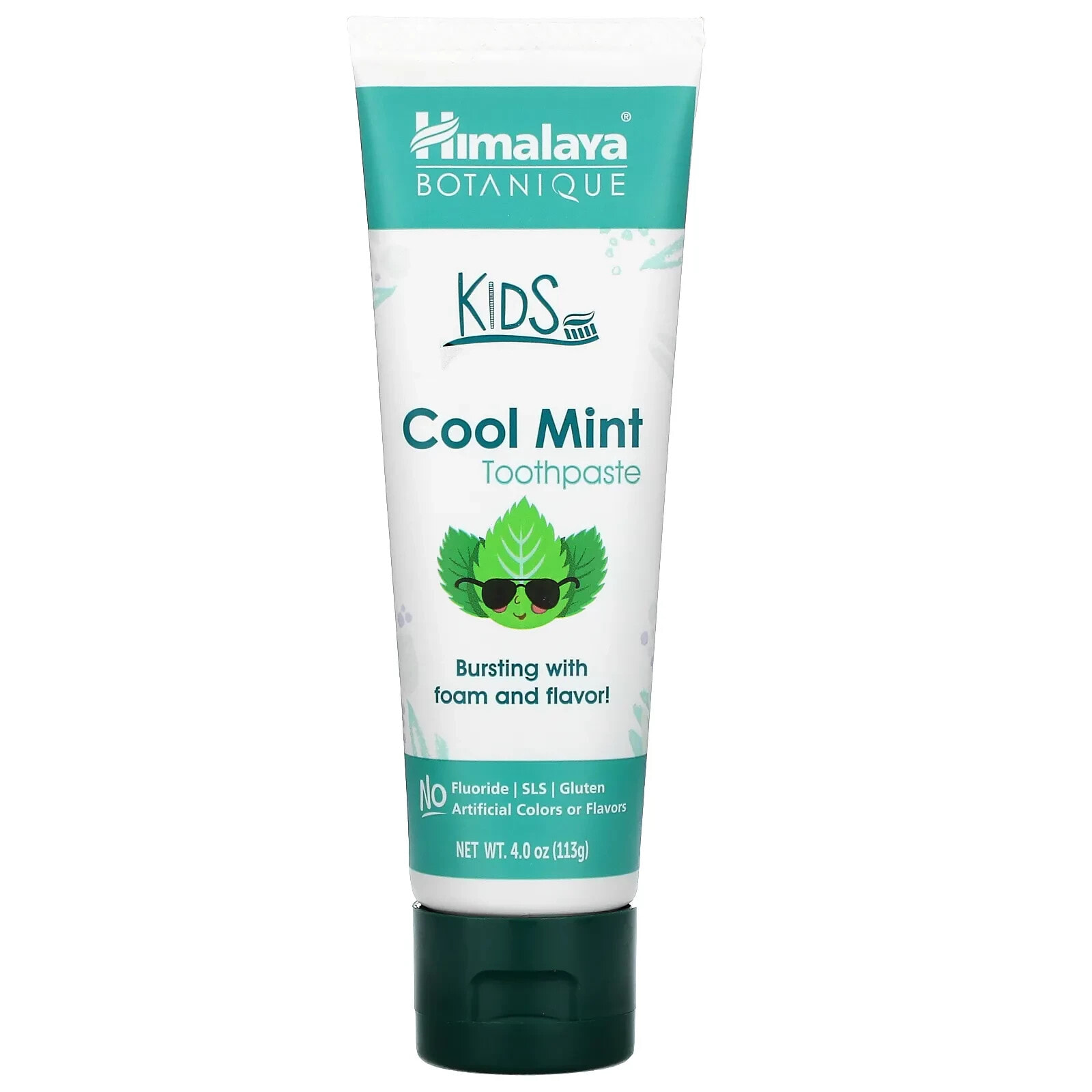 Хималая Хербал Хэлскэр, Botanique, Kids Toothpaste, Cool Mint, 4.0 oz (113 ml)