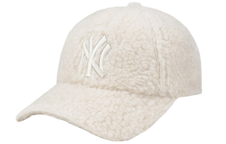 MLB 字母Logo刺绣保暖 棒球帽 白色 男女同款情侣款 / Шапка MLB Logo 32CPDI011-50W