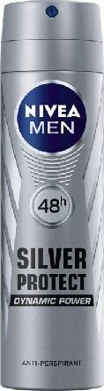 Nivea Silver Protect Dynamic Power Мужской дезодорант спрей  150 мл