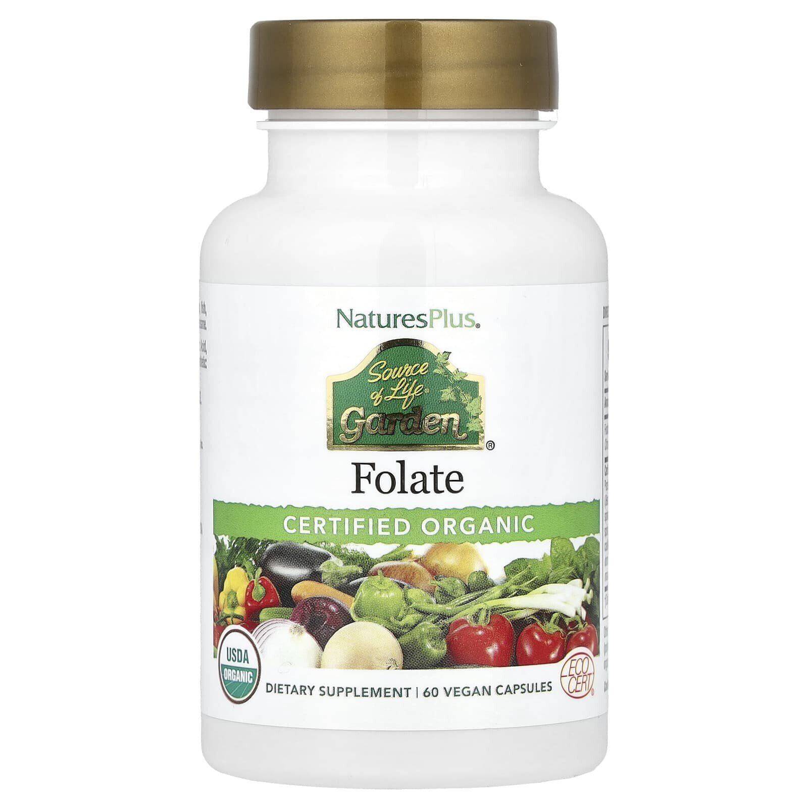 Source of Life®, Garden, Folate, 60 Vegan Capsules